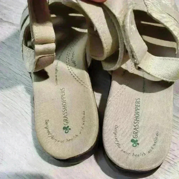 Grasshoppers Womens Open Toe Sling Back Sandals Semi Flatform Lightweight Comfy - Picture 5 of 16